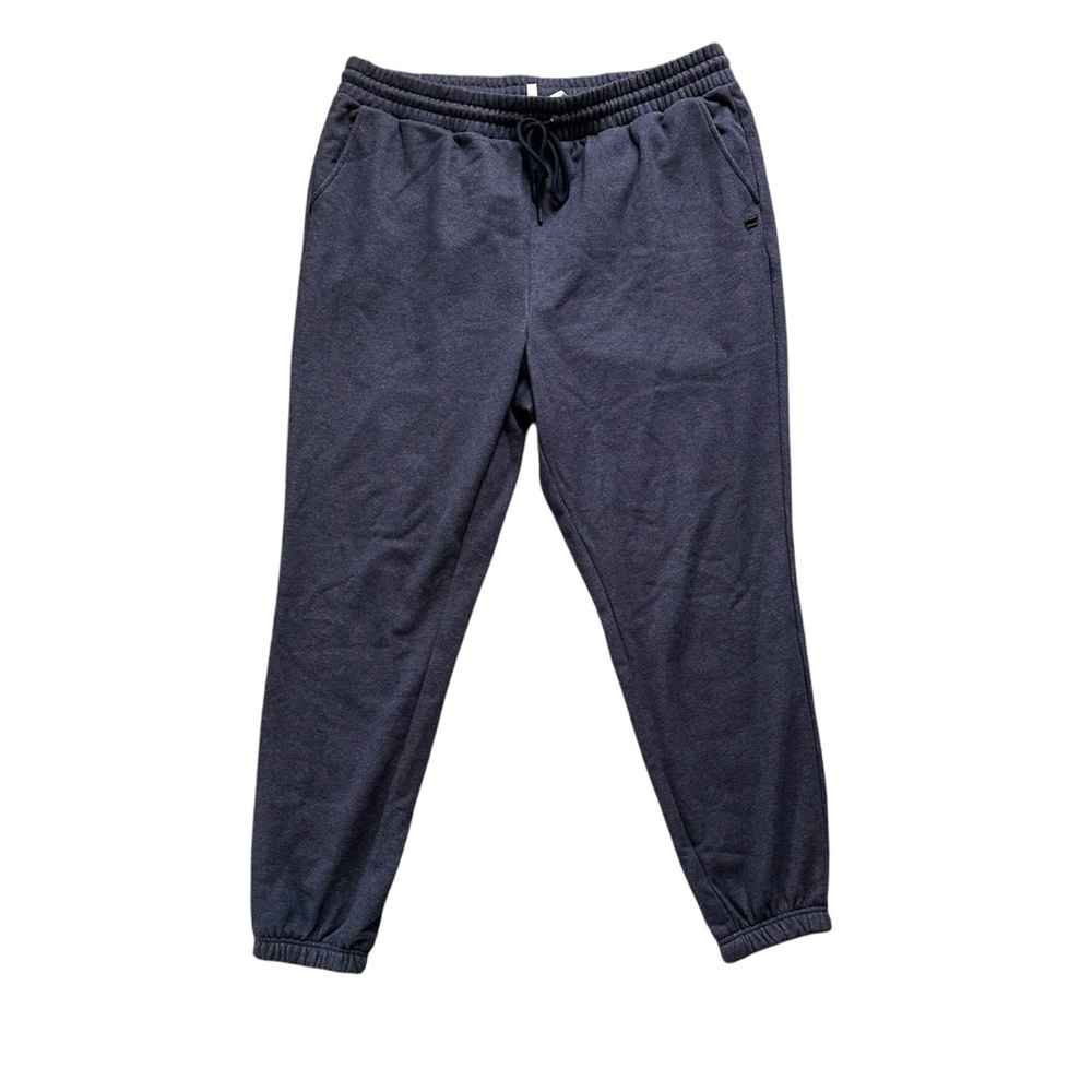 Fabletics Jogger Pants Womens 2X Navy Blue Fleece Lined Drawstring - Picture 2 of 7